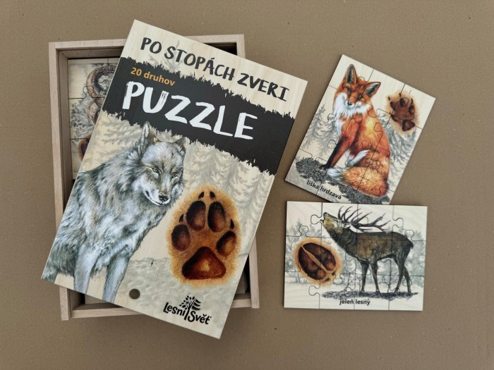 Sada Puzzle - Po stopách zveri SK