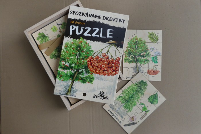 Sada puzzle - Spoznávame dreviny SK