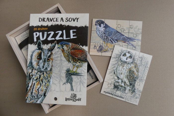 Sada Puzzle - Dravce a sovy SK