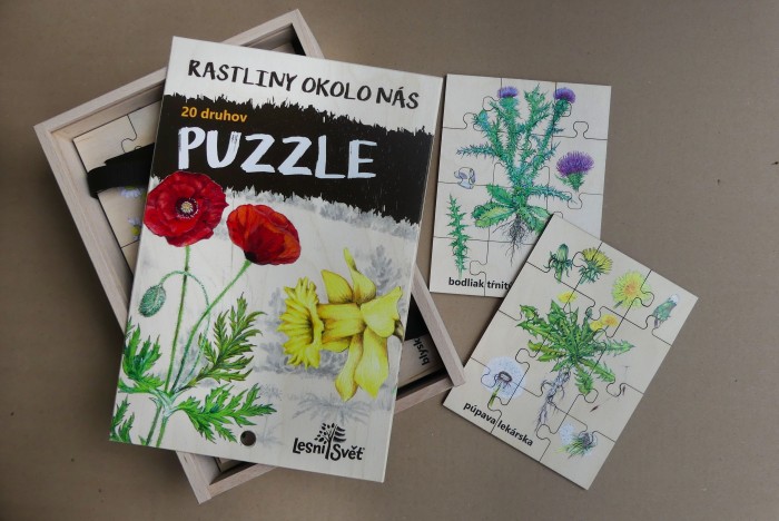 Sada Puzzle - Rastliny okolo nás SK