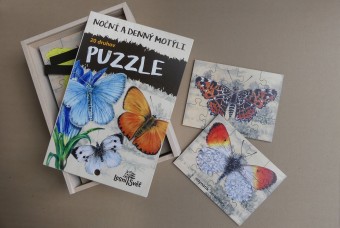 Sada Puzzle - Nočné a denné motýle SK